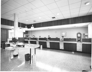 Late 1960s or 70s Ozark Bank lobby