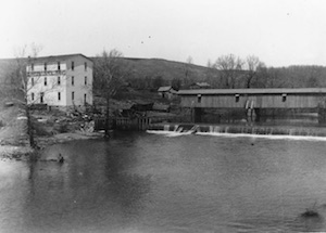 Historic Ozark Mill and Finley River scene